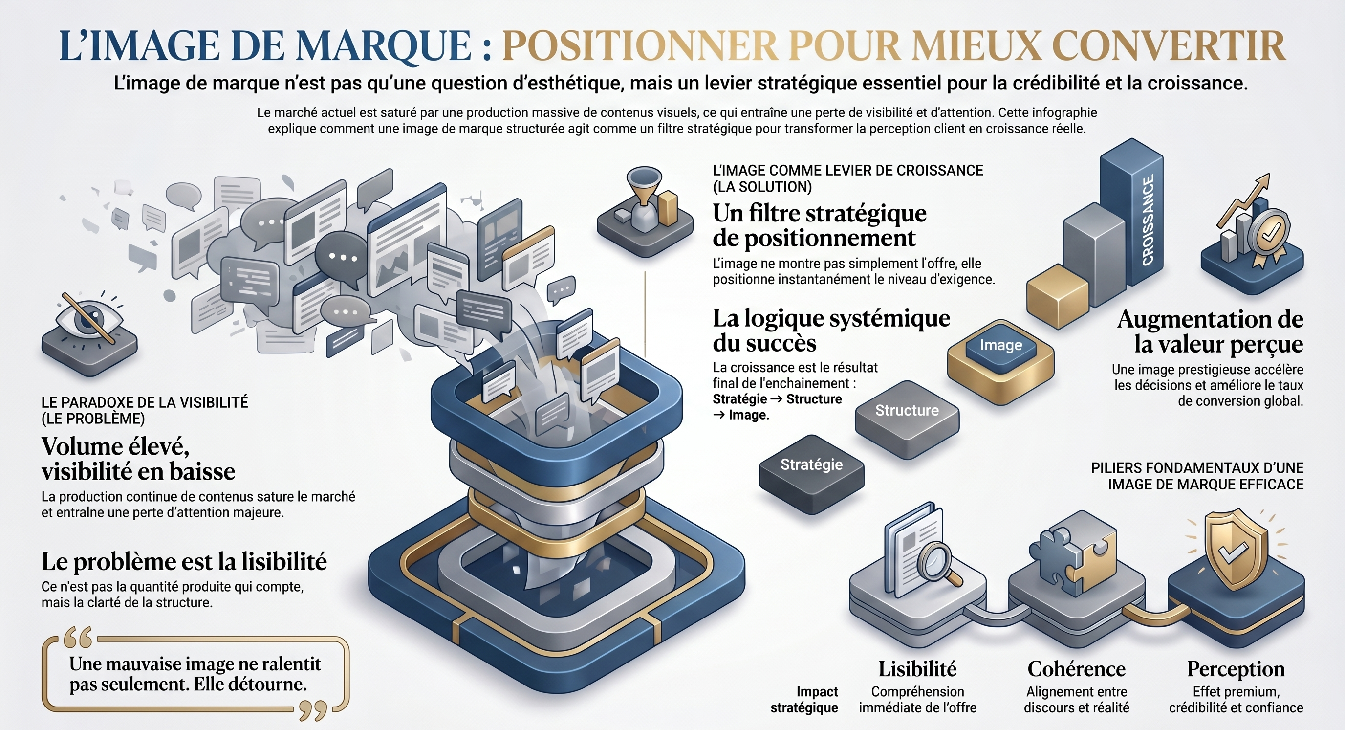 Infographic prestigious business image