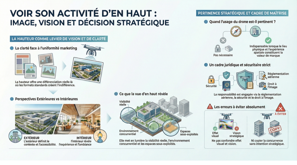 Infographic drone strategic perspective